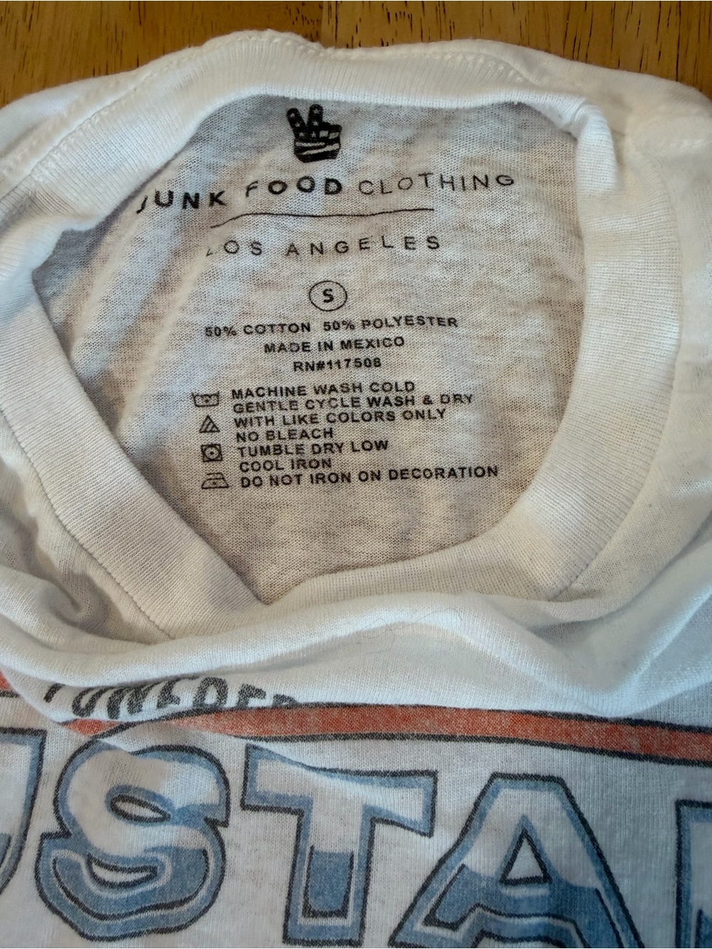 Junk Food Mens Ford Mustang Boss 302 Graphic T-Shirt, White, Small - Picture 3 of 5